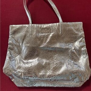 Kate Spade Metallic Snake Print Tote